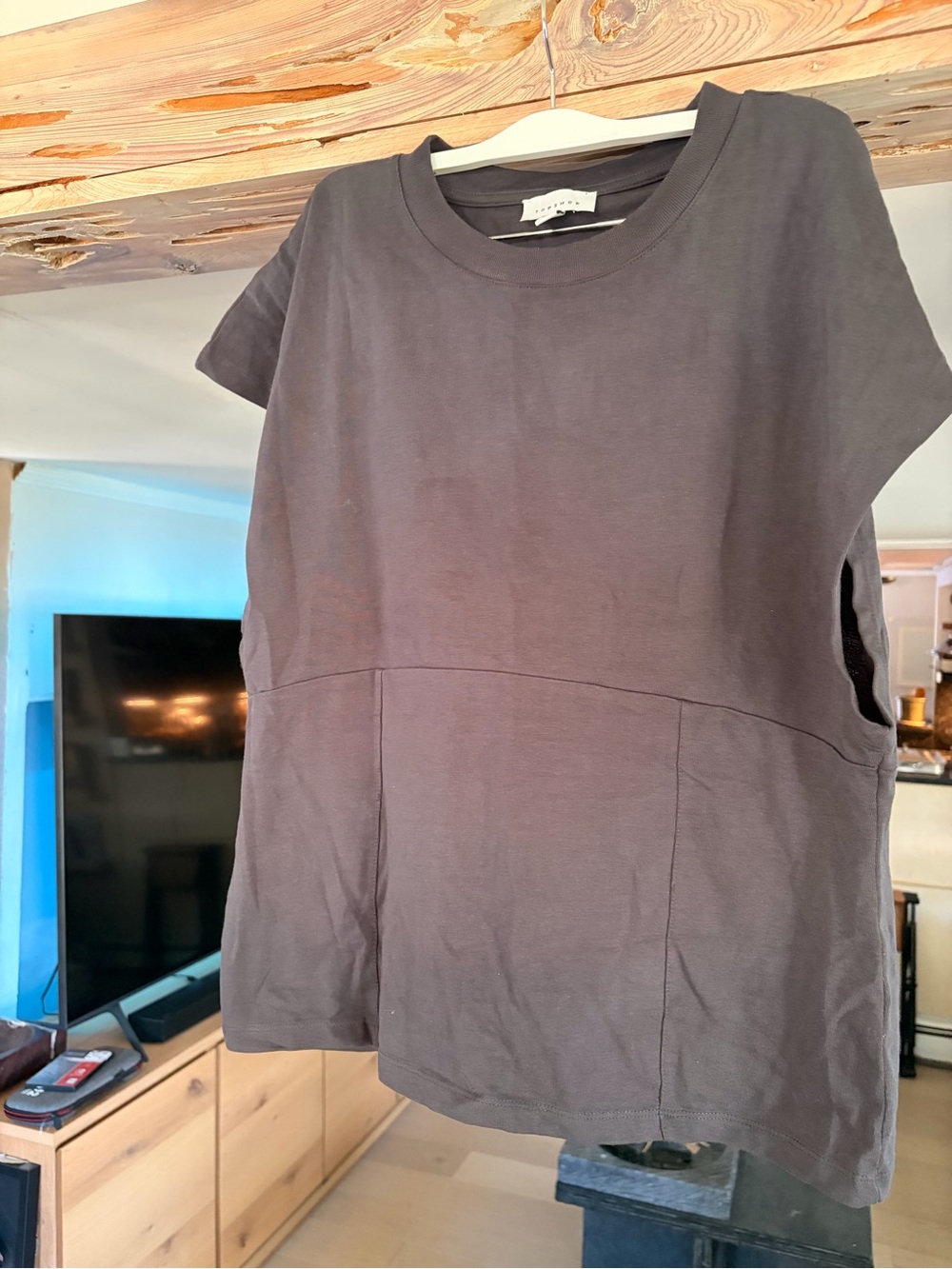 ASOS dark blue gray top size large